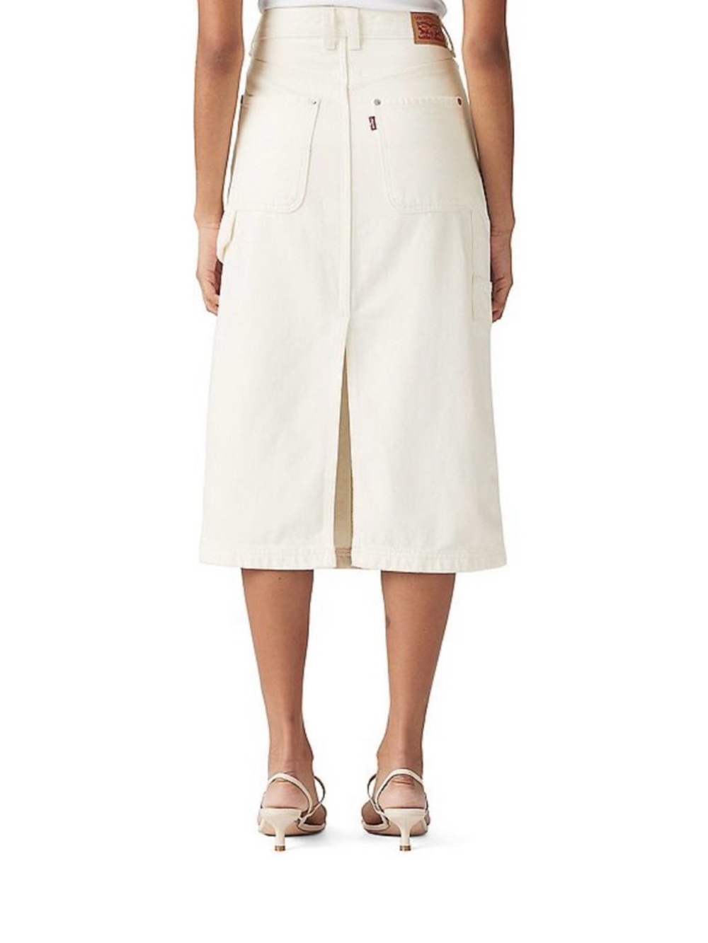 Levi's White Denim skirt